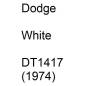 Preview: Dodge, White, DT1417 (1974).